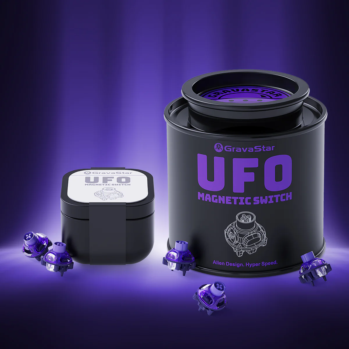 GravaStar UFO Magnetic Switch - Hall Effect Gaming Switches - Image 11
