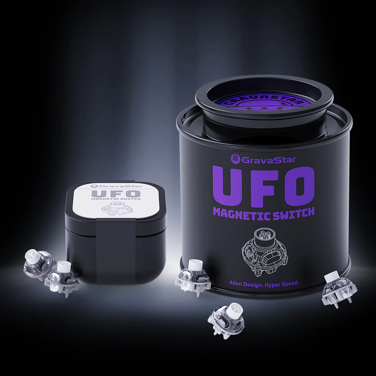 GravaStar UFO Magnetic Switch - Hall Effect Gaming Switches - Image 12