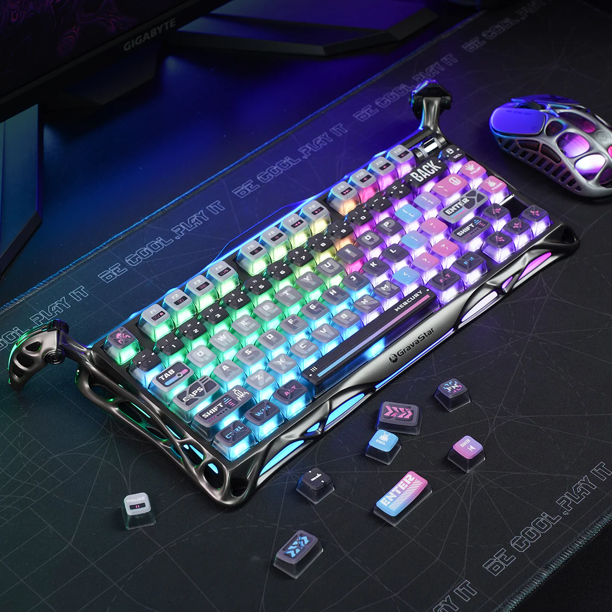 Keycaps-Cyberpunk (US Only) (Keyboard Not Included) - Image 3