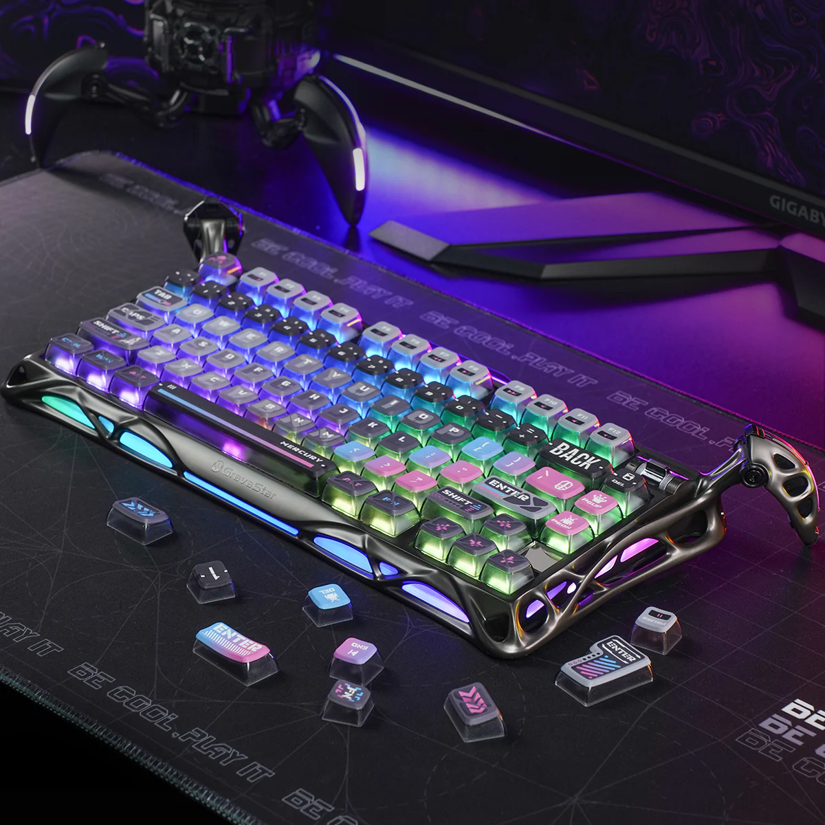 Keycaps-Cyberpunk (US Only) (Keyboard Not Included) - Image 5