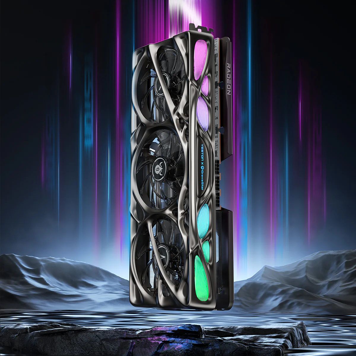 Yeston x GravaStar AMD RADEON RX 9070 XT 16G GDDR6 Mercury Nova OC (US Only)