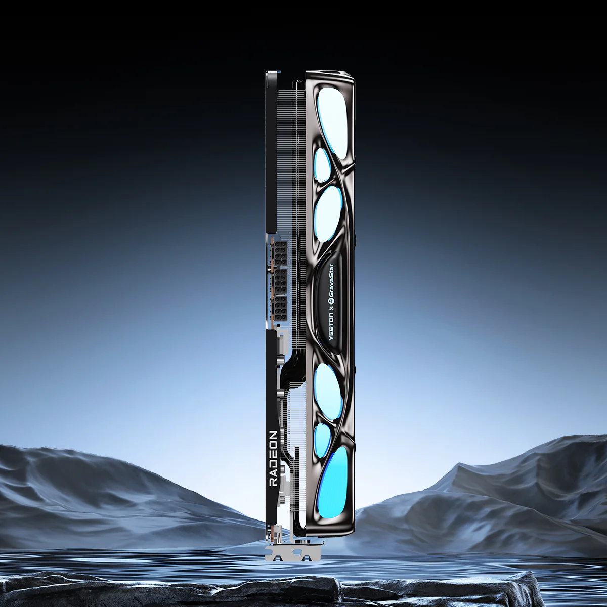 Yeston x GravaStar AMD RADEON RX 9070 XT 16G GDDR6 Mercury Nova OC (US Only) - Image 7